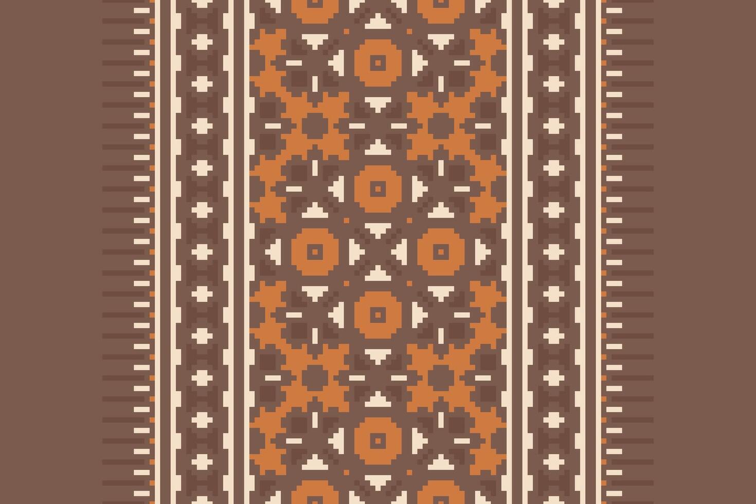 Churidar Pattern Seamless Scandinavian pattern Motif embroidery, Pixel Ikat embroidery Design for Print Texture fabric saree sari carpet. kurta patola saree vector