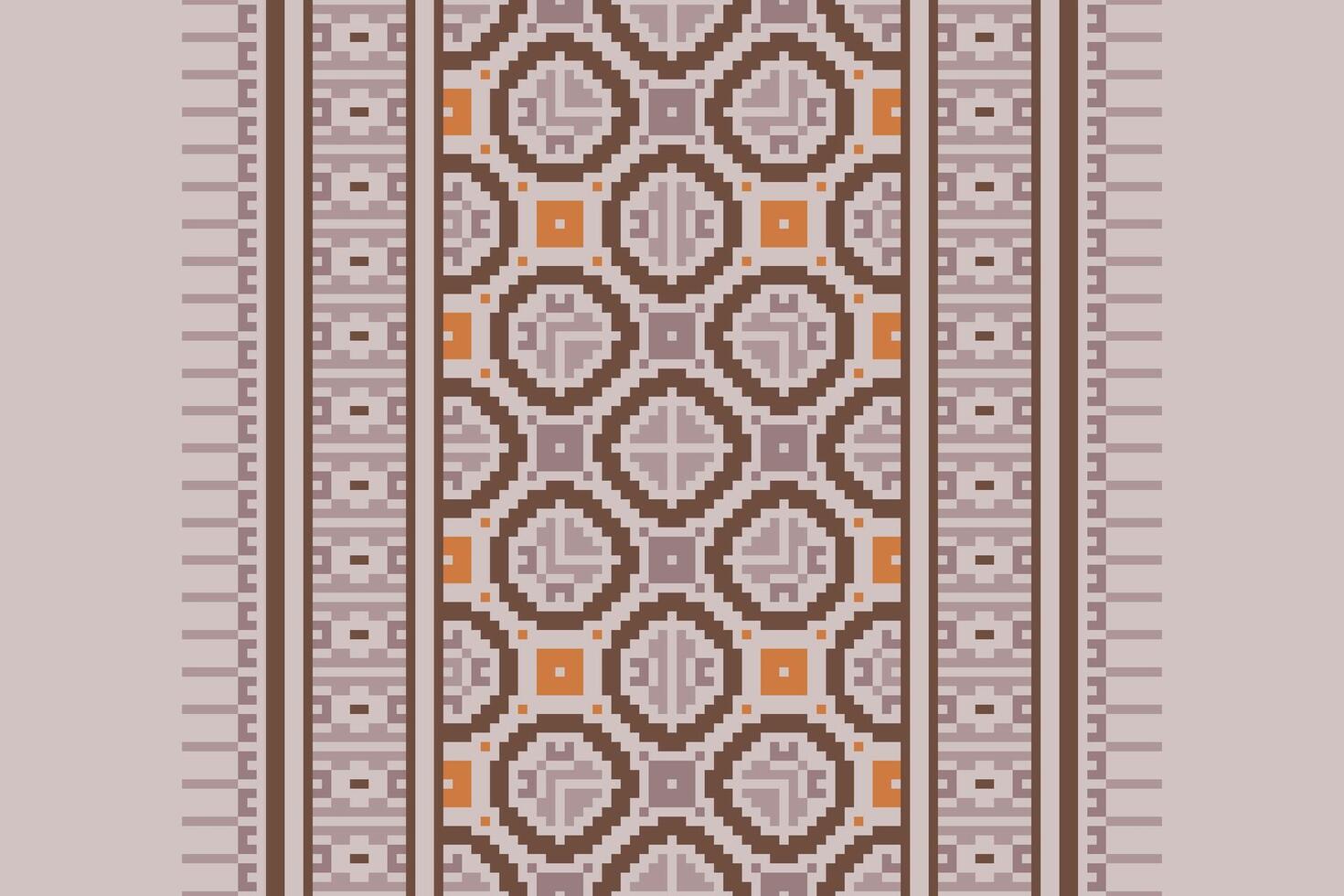 Dhoti Pattern Seamless Native American, Motif embroidery, Pixel Ikat embroidery Design for Print vyshyvanka placemat quilt sarong sarong beach kurtis Indian motifs vector