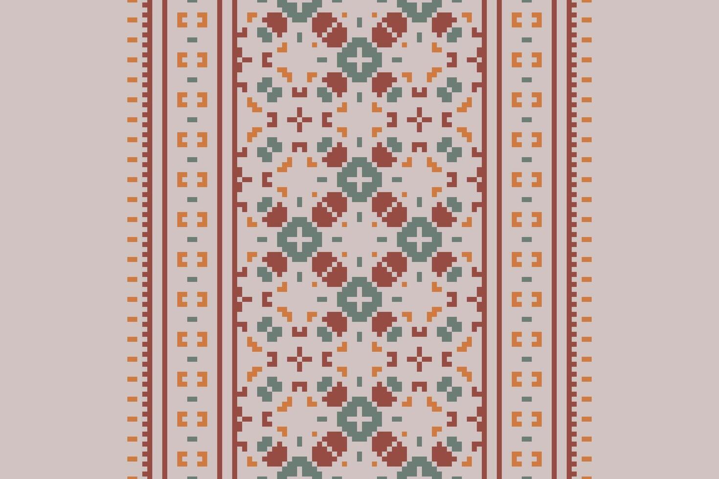 Churidar Pattern Seamless Scandinavian pattern Motif embroidery, Pixel Ikat embroidery Design for Print scandinavian pattern saree ethnic nativity gypsy pattern vector
