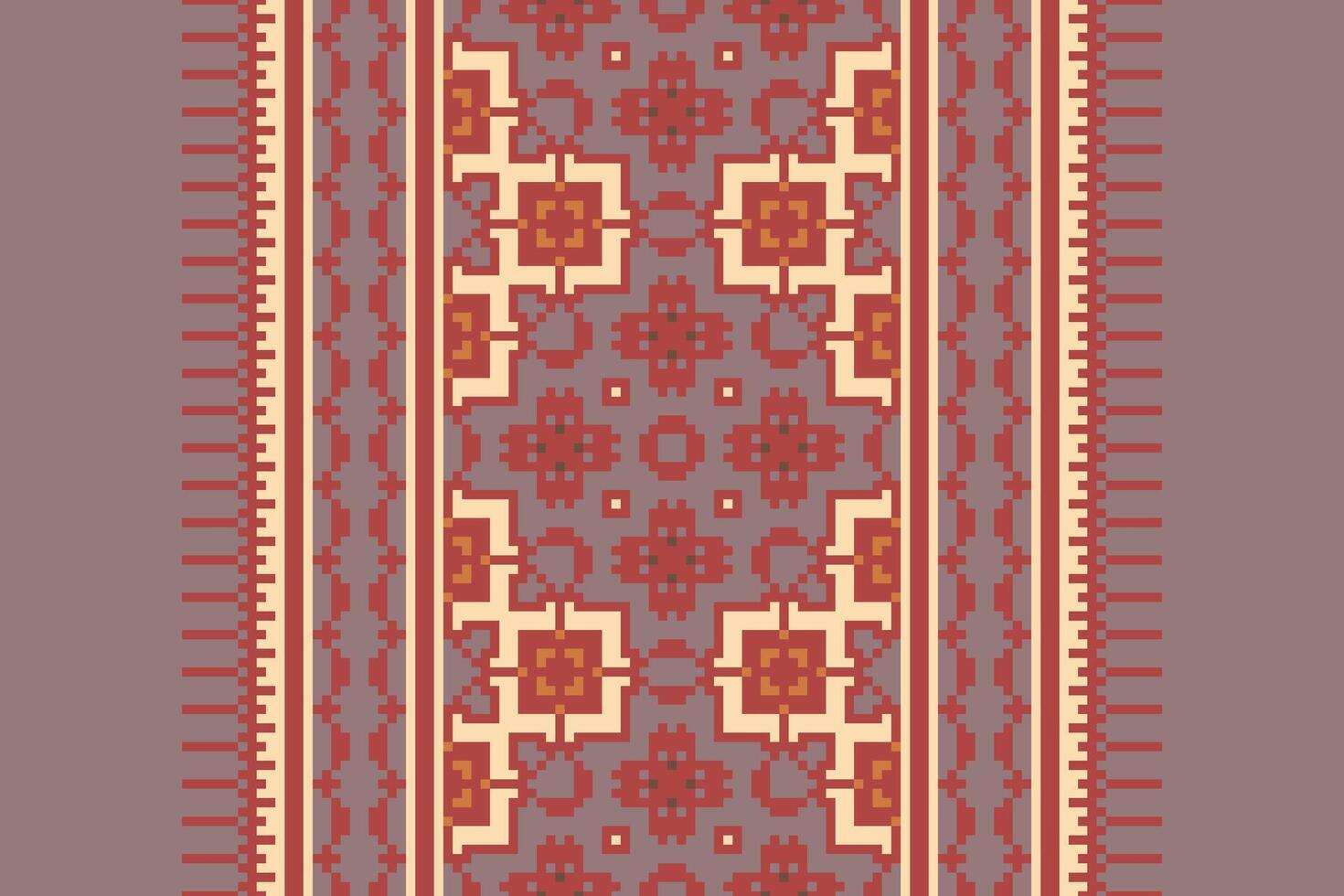 Dhoti Pattern Seamless Bandana print silk Motif embroidery, Pixel Ikat embroidery Design for Print endless arabesque cloth dupatta shawl bandana print silk kurta men vector