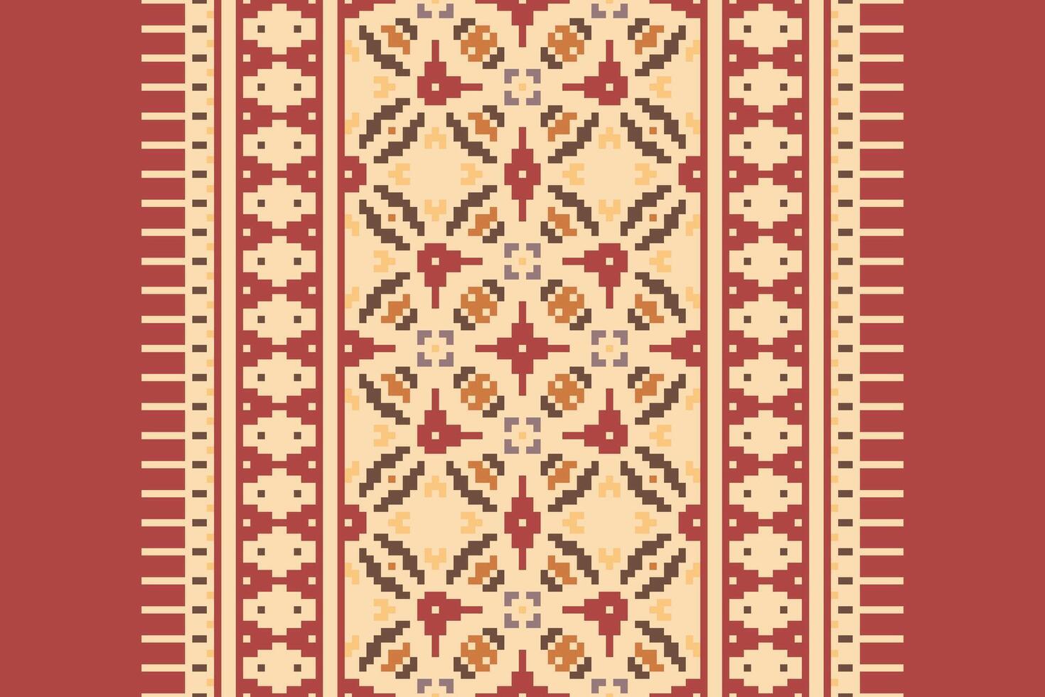 Dhoti Pattern Seamless Native American, Motif embroidery, Pixel Ikat embroidery Design for Print border embroidery ancient egypt vector