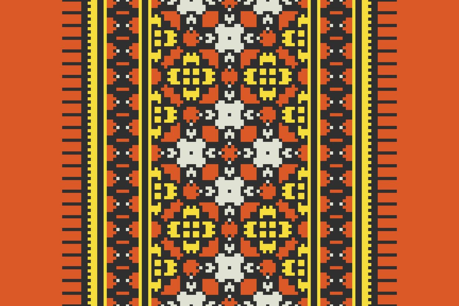 Dhoti Pattern Seamless Native American, Motif embroidery, Pixel Ikat embroidery Design for Print scandinavian pattern saree ethnic nativity gypsy pattern vector