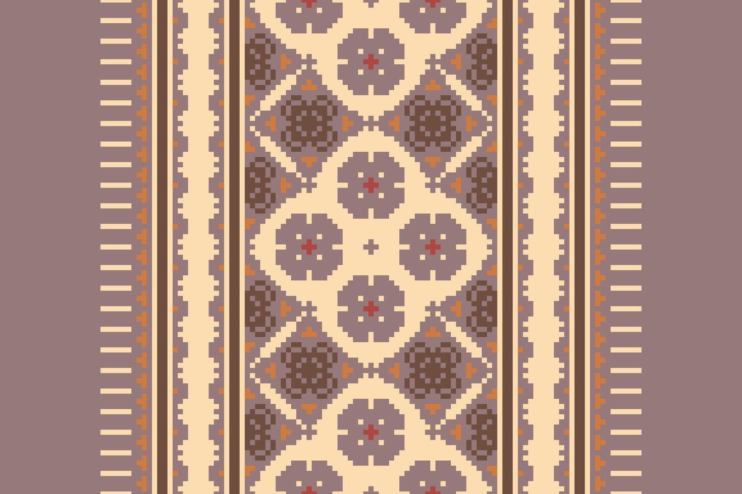 Dhoti Pattern Seamless Bandana print silk Motif embroidery, Pixel Ikat embroidery Design for Print Texture fabric saree sari carpet. kurta patola saree vector