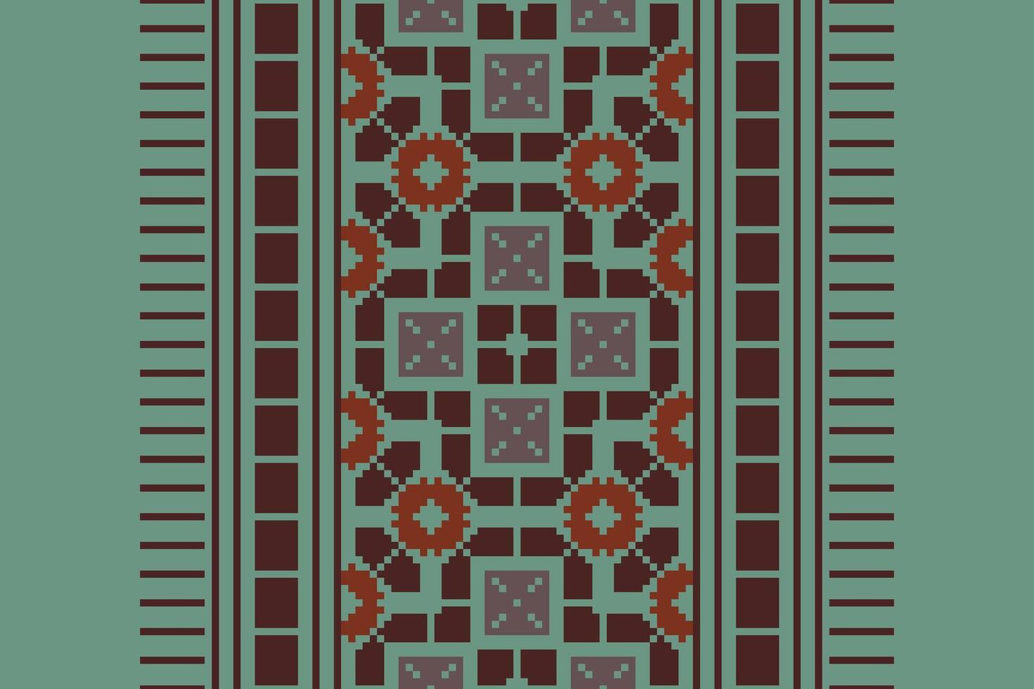 Dhoti Pattern Seamless Bandana print silk Motif embroidery, Pixel Ikat embroidery Design for Print kurta pattern mughal motifs tapestry pattern floral repeat vector