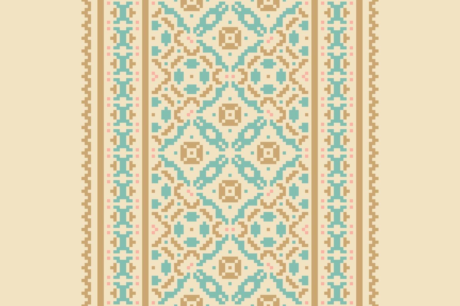 Dhoti Pattern Seamless Australian aboriginal pattern Motif embroidery, Pixel Ikat embroidery Design for Print scandinavian pattern saree ethnic nativity gypsy pattern vector