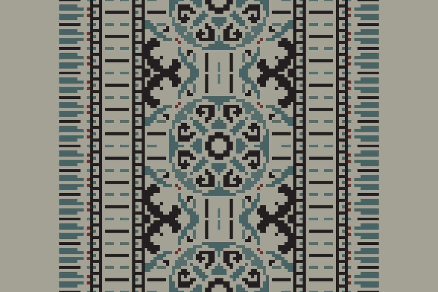 Dhoti Pattern Seamless Scandinavian pattern Motif embroidery, Pixel Ikat embroidery Design for Print lace pattern seamless pattern vintage shibori jacquard seamless vector