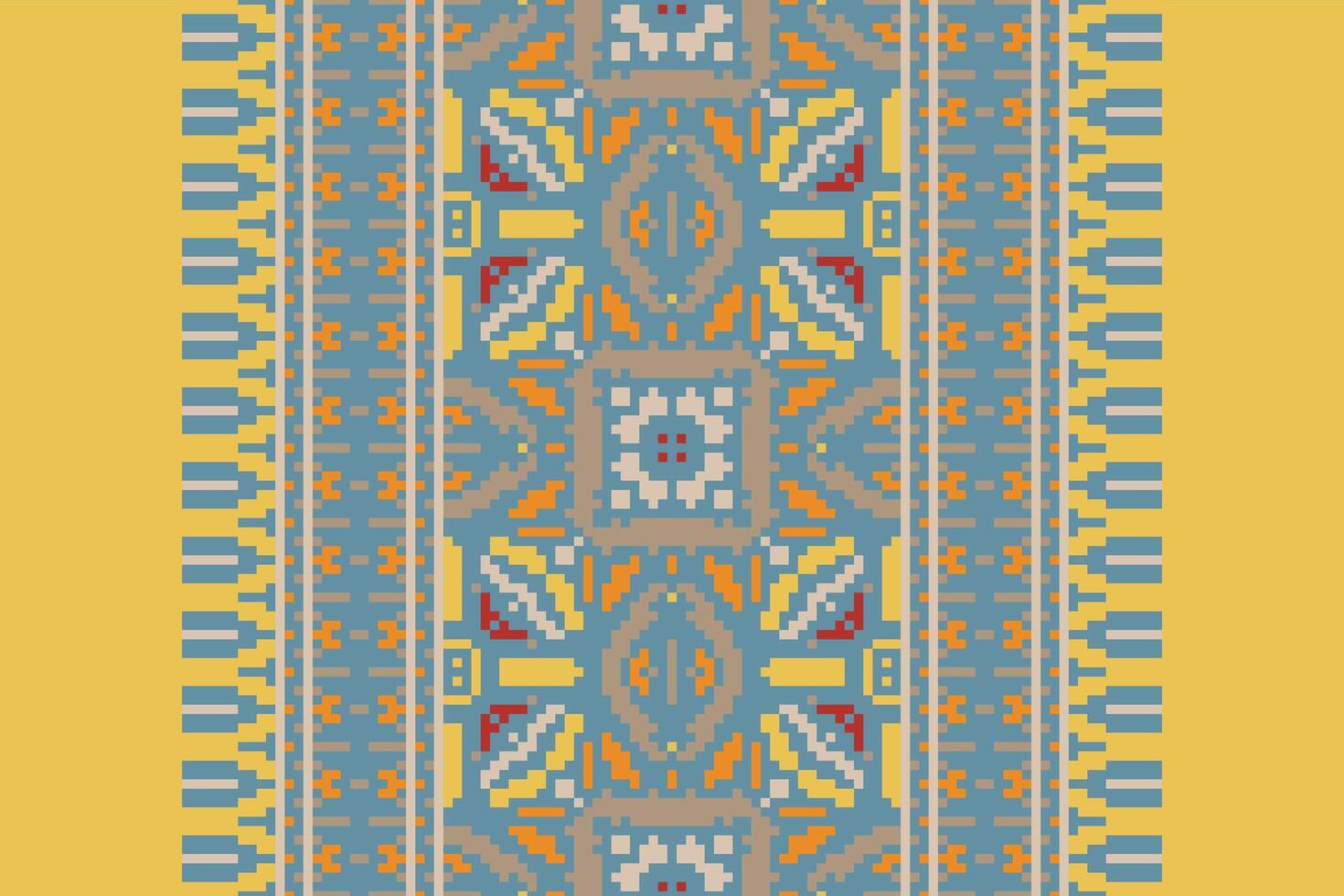 Dhoti Pattern Seamless Scandinavian pattern Motif embroidery, Pixel Ikat embroidery Design for Print 60s paisley tie dye damascus ornament rugs hipster kurta pajama vector