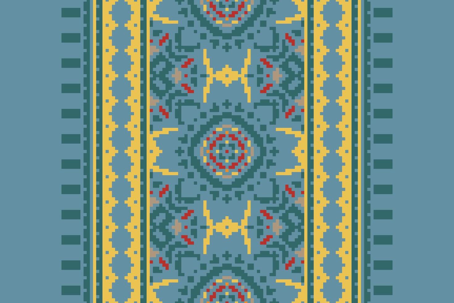 Dhoti Pattern Seamless Scandinavian pattern Motif embroidery, Pixel Ikat embroidery Design for Print australian curtain pattern geometric pillow model kurti mughal flowers vector
