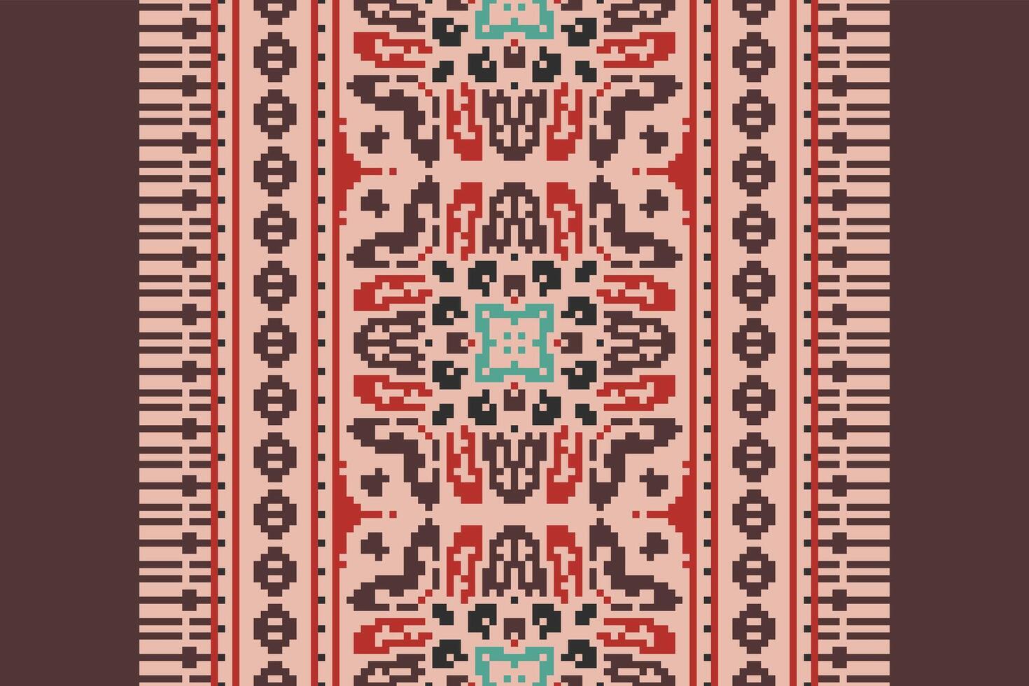 Dhoti Pants Pattern Seamless Native American, Motif embroidery, Pixel Ikat embroidery Design for Print endless arabesque cloth dupatta shawl bandana print silk kurta men vector