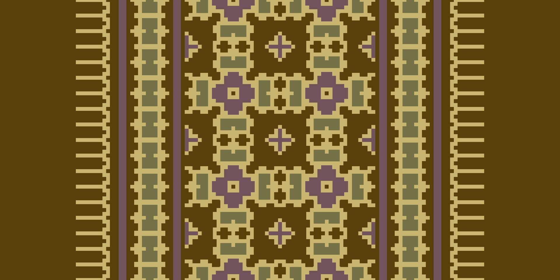 Nordic pattern Seamless Australian aboriginal pattern Motif embroidery, Pixel Ikat embroidery Design for Print Texture fabric saree sari carpet. kurta patola saree vector