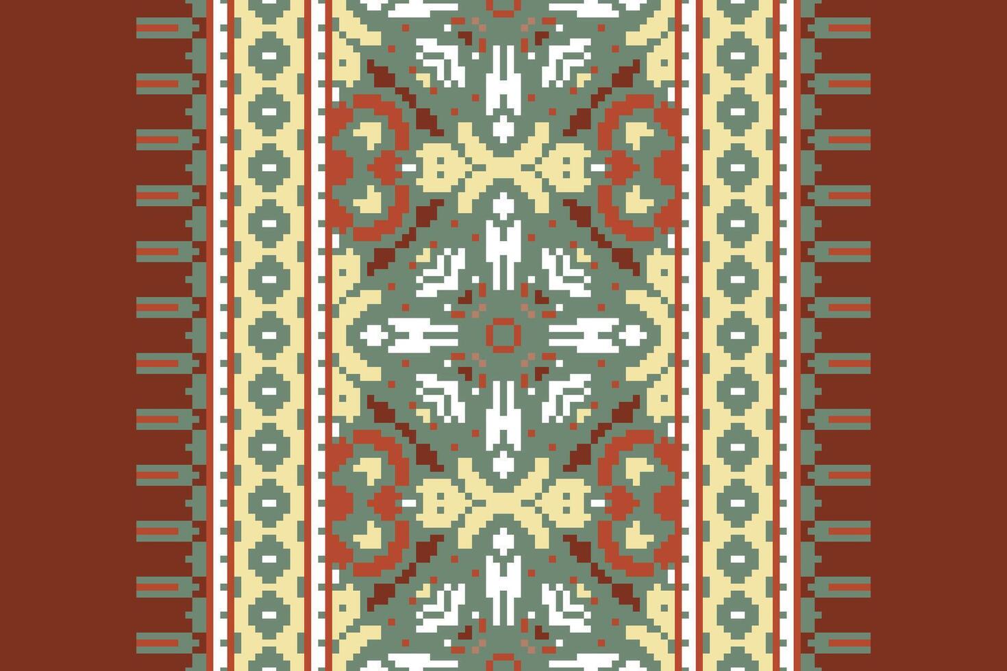 Dhoti Pants Pattern Seamless Native American, Motif embroidery, Pixel Ikat embroidery Design for Print lace pattern turkish ceramic ancient egypt art jacquard pattern vector
