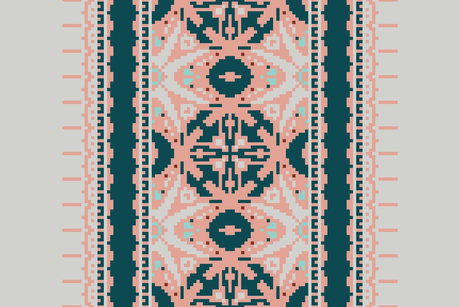 Dhoti Pants Pattern Seamless Bandana print silk Motif embroidery, Pixel Ikat embroidery Design for Print jacquard slavic pattern folklore pattern kente arabesque vector