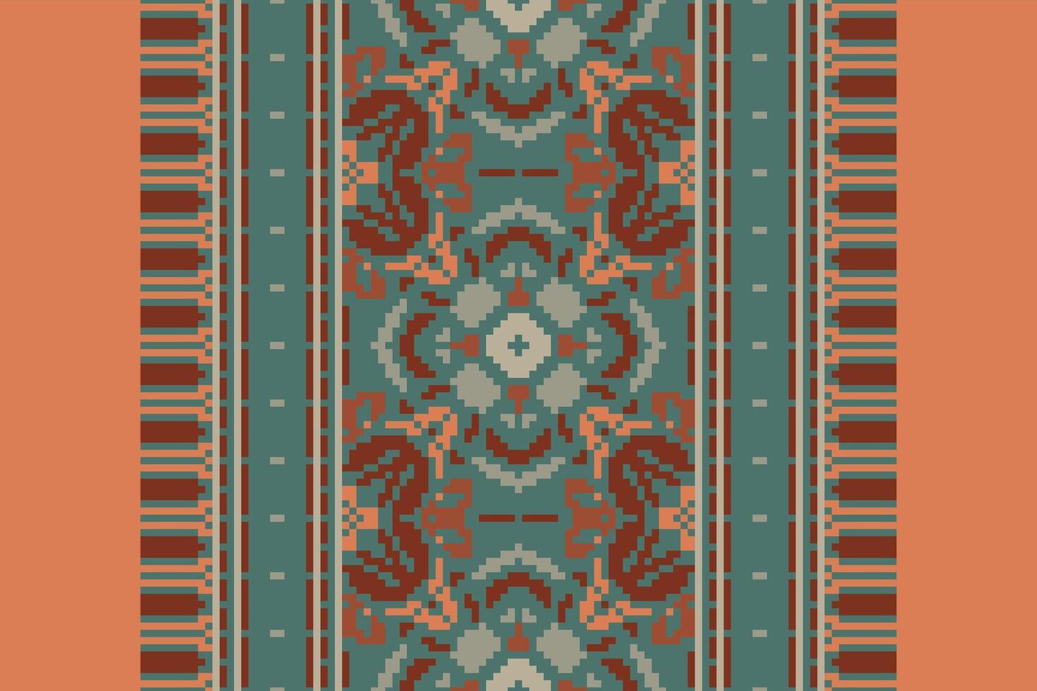 Dhoti Pants Pattern Seamless Mughal architecture Motif embroidery, Pixel Ikat embroidery Design for Print 60s paisley tie dye damascus ornament rugs hipster kurta pajama vector