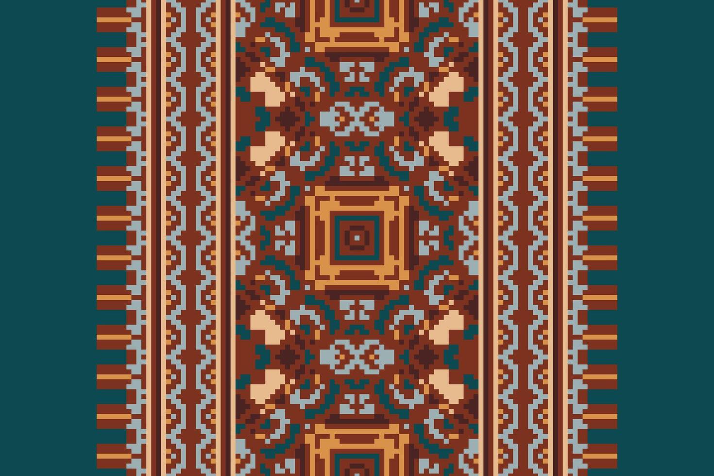 Dhoti Pants Pattern Seamless Mughal architecture Motif embroidery, Pixel Ikat embroidery Design for Print scandinavian pattern saree ethnic nativity gypsy pattern vector