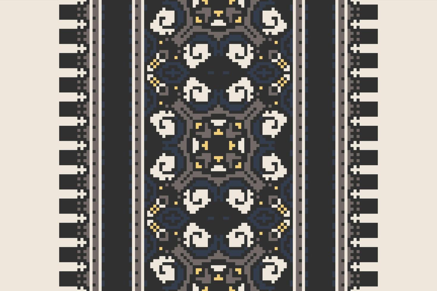Plazo pattern Seamless Native American, Motif embroidery, Pixel Ikat embroidery Design for Print australian curtain pattern geometric pillow model kurti mughal flowers vector