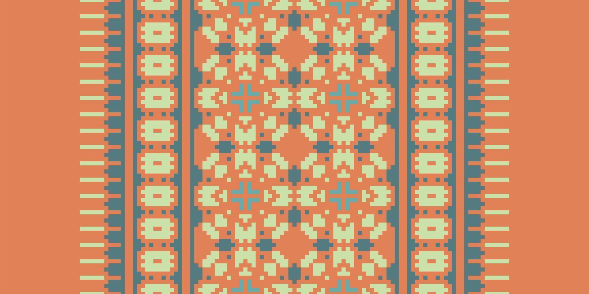 Nordic pattern Seamless Australian aboriginal pattern Motif embroidery, Pixel Ikat embroidery Design for Print kurta pattern mughal motifs tapestry pattern floral repeat vector