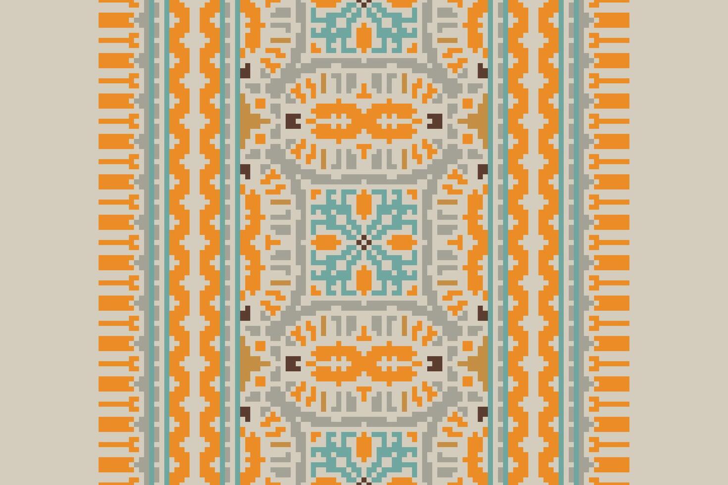 Dhoti Pants Pattern Seamless Scandinavian pattern Motif embroidery, Pixel Ikat embroidery Design for Print pattern vintage flower folk navajo patchwork pattern vector