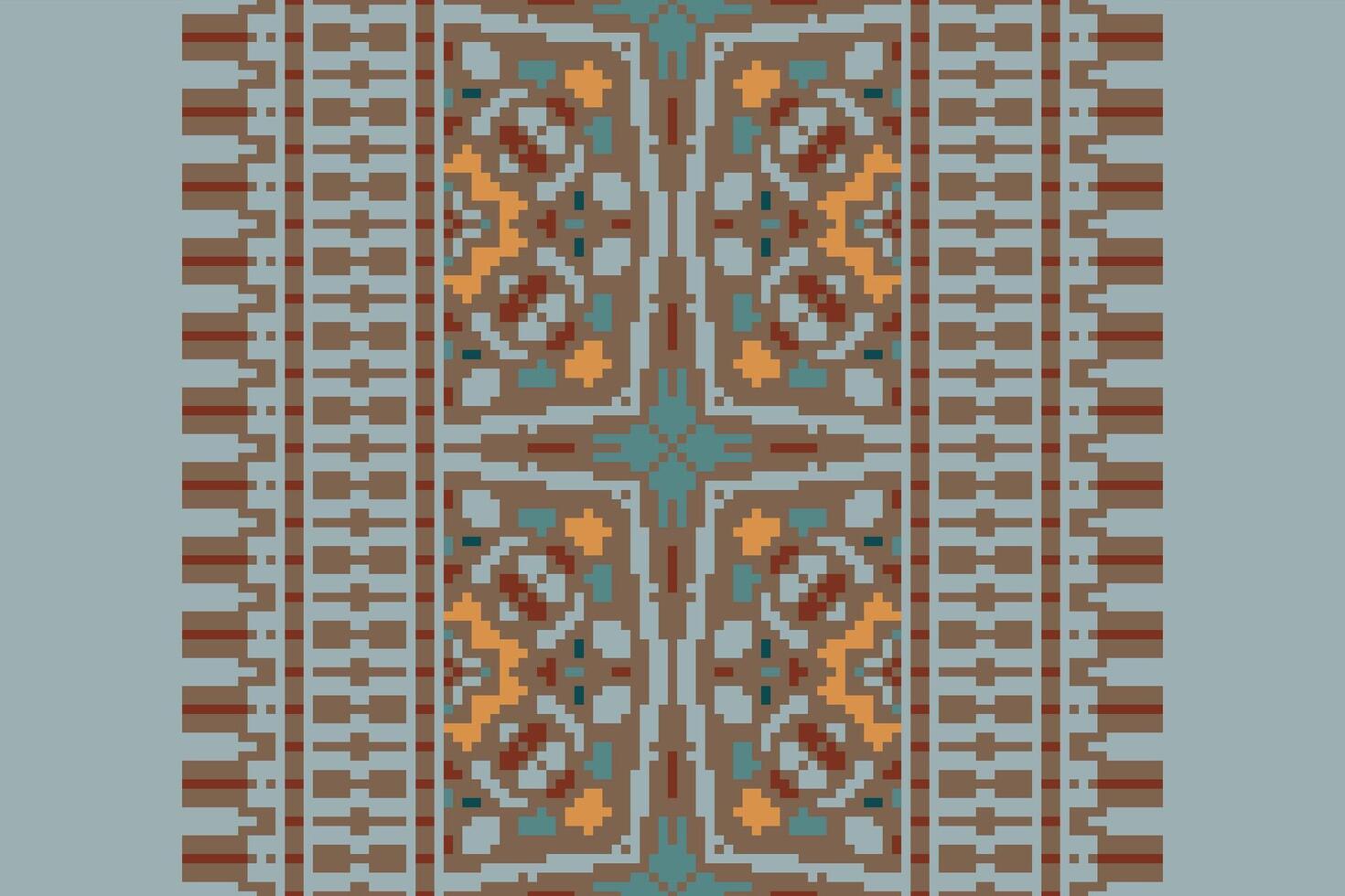 Dhoti Pants Pattern Seamless Scandinavian pattern Motif embroidery, Pixel Ikat embroidery Design for Print indonesian batik motif embroidery native american kurta mughal design vector