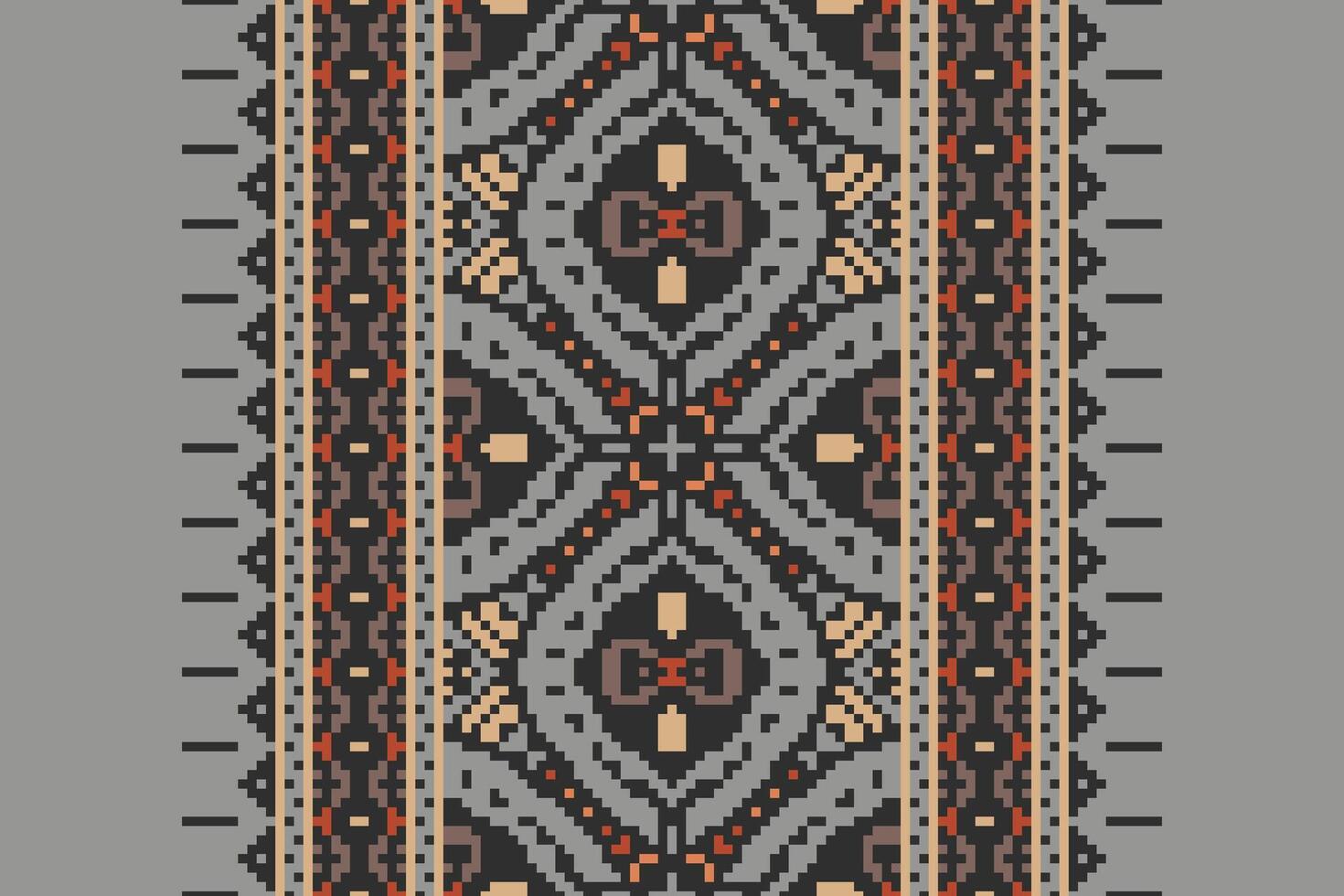 Plazo pattern Seamless Bandana print silk Motif embroidery, Pixel Ikat embroidery Design for Print lace pattern turkish ceramic ancient egypt art jacquard pattern vector
