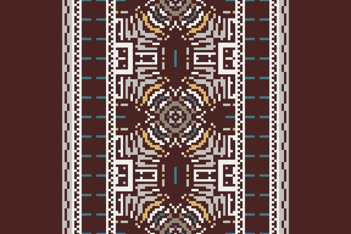 Plazo pattern Seamless Australian aboriginal pattern Motif embroidery, Pixel Ikat embroidery Design for Print jacquard slavic pattern folklore pattern kente arabesque vector