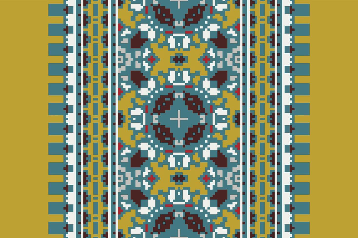 Plazo pattern Seamless Australian aboriginal pattern Motif embroidery, Pixel Ikat embroidery Design for Print border embroidery ancient egypt vector