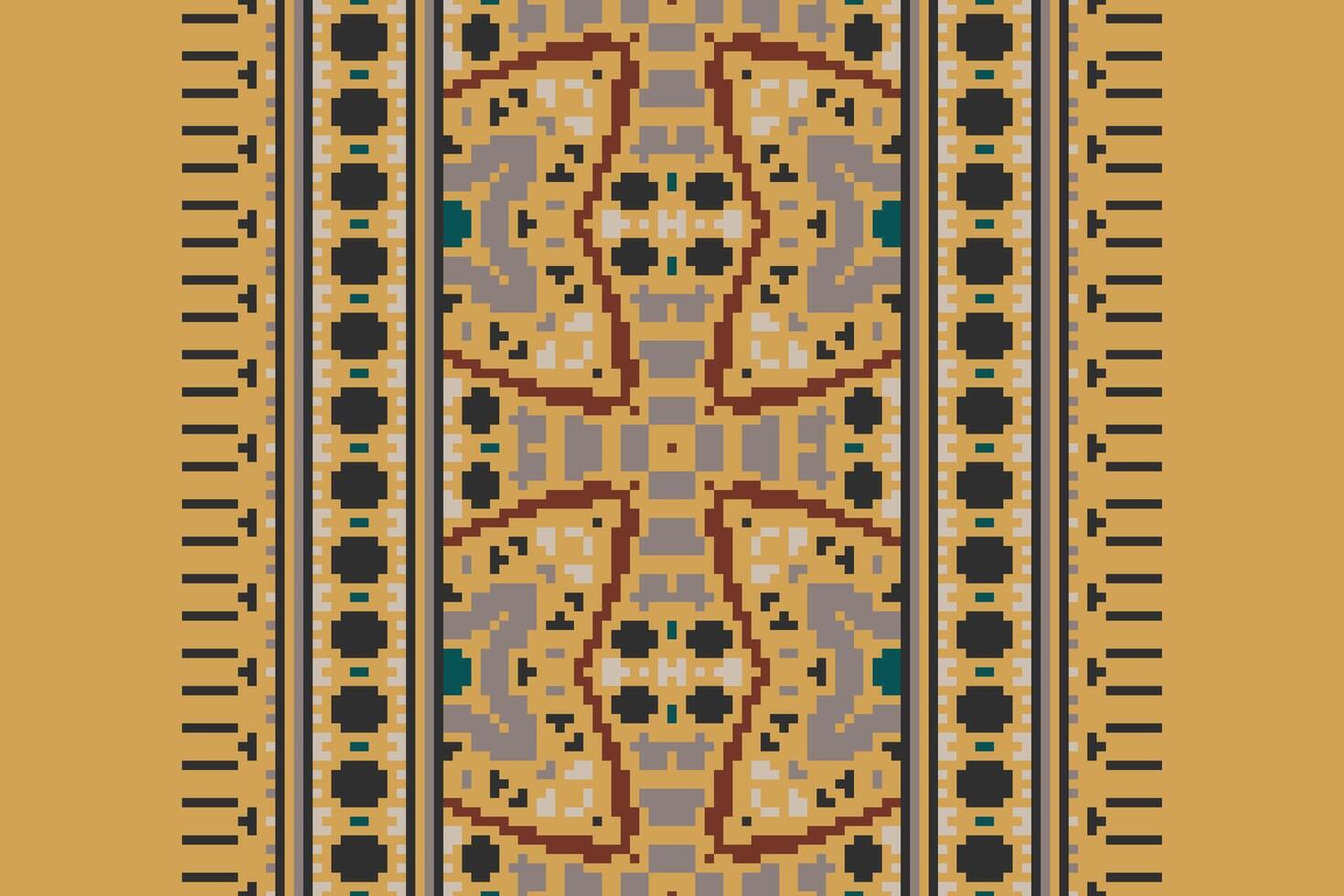 Plazo pattern Seamless Australian aboriginal pattern Motif embroidery, Pixel Ikat embroidery Design for Print scarf hijab pattern kerchief Pixel Ikat Silk kurti model mughal patterns vector