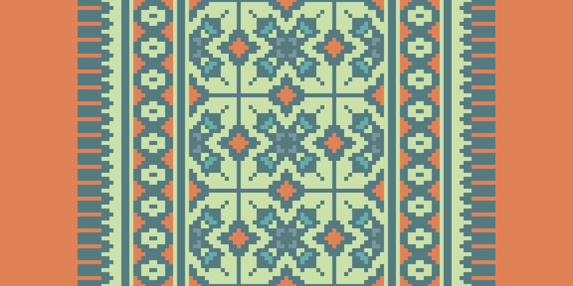 Nordic pattern Seamless Australian aboriginal pattern Motif embroidery, Pixel Ikat embroidery Design for Print jacquard slavic pattern folklore pattern kente arabesque vector