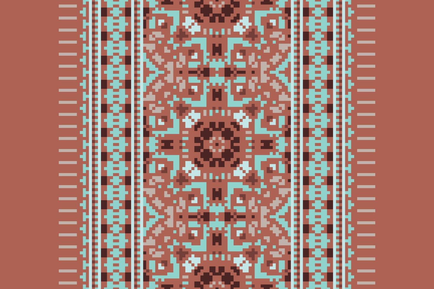 Plazo pattern Seamless Scandinavian pattern Motif embroidery, Pixel Ikat embroidery Design for Print australian curtain pattern geometric pillow model kurti mughal flowers vector