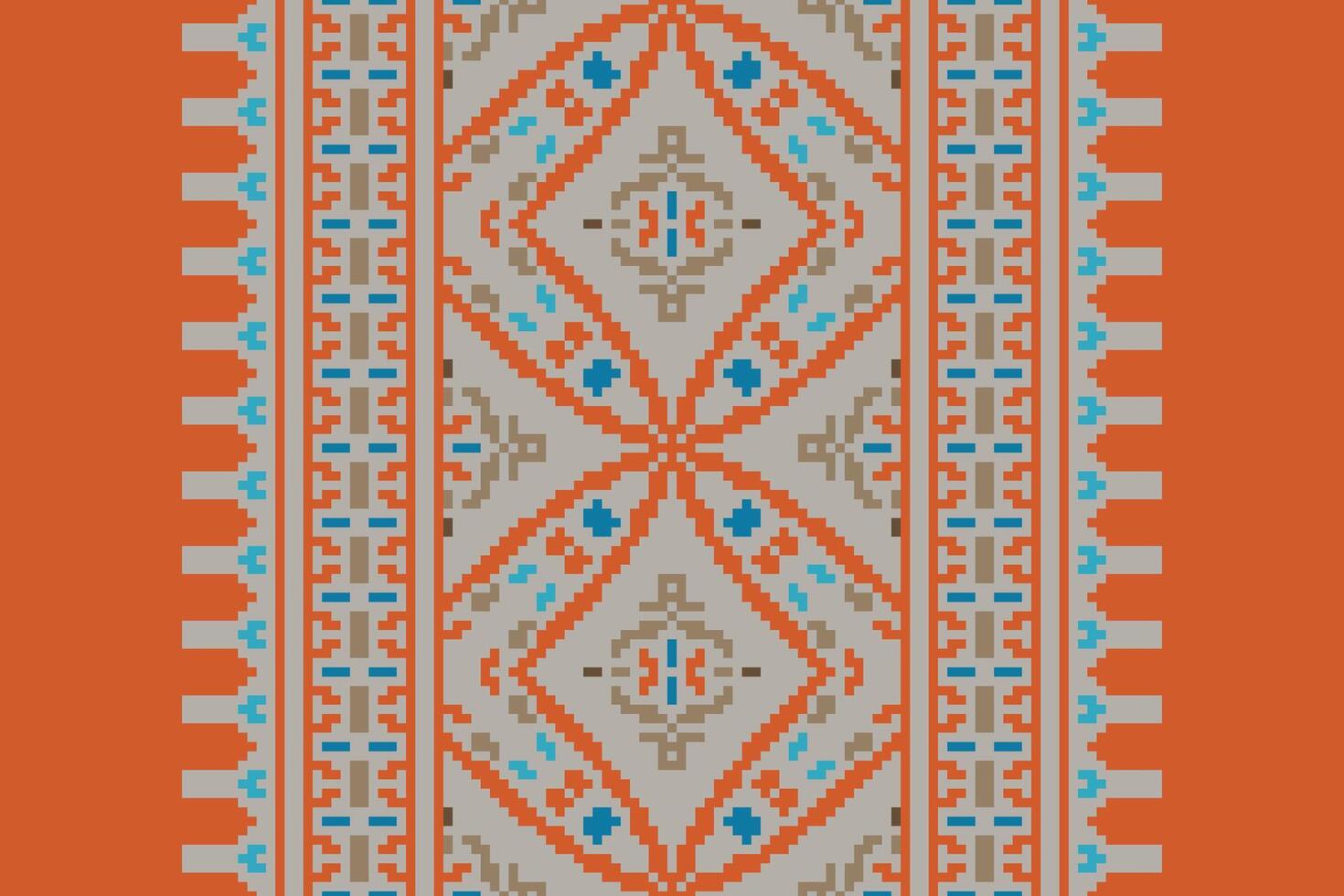 Banarasi Pattern Seamless Native American, Motif embroidery, Pixel Ikat embroidery Design for Print endless arabesque cloth dupatta shawl bandana print silk kurta men vector