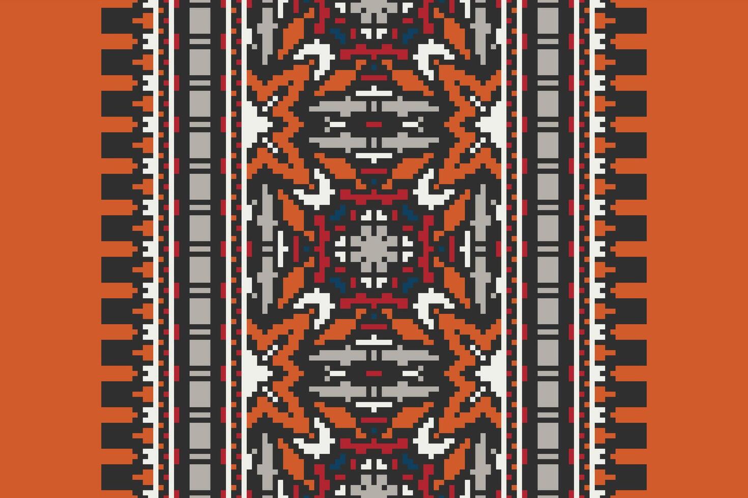 Banarasi Pattern Seamless Native American, Motif embroidery, Pixel Ikat embroidery Design for Print kurta pattern mughal motifs tapestry pattern floral repeat vector
