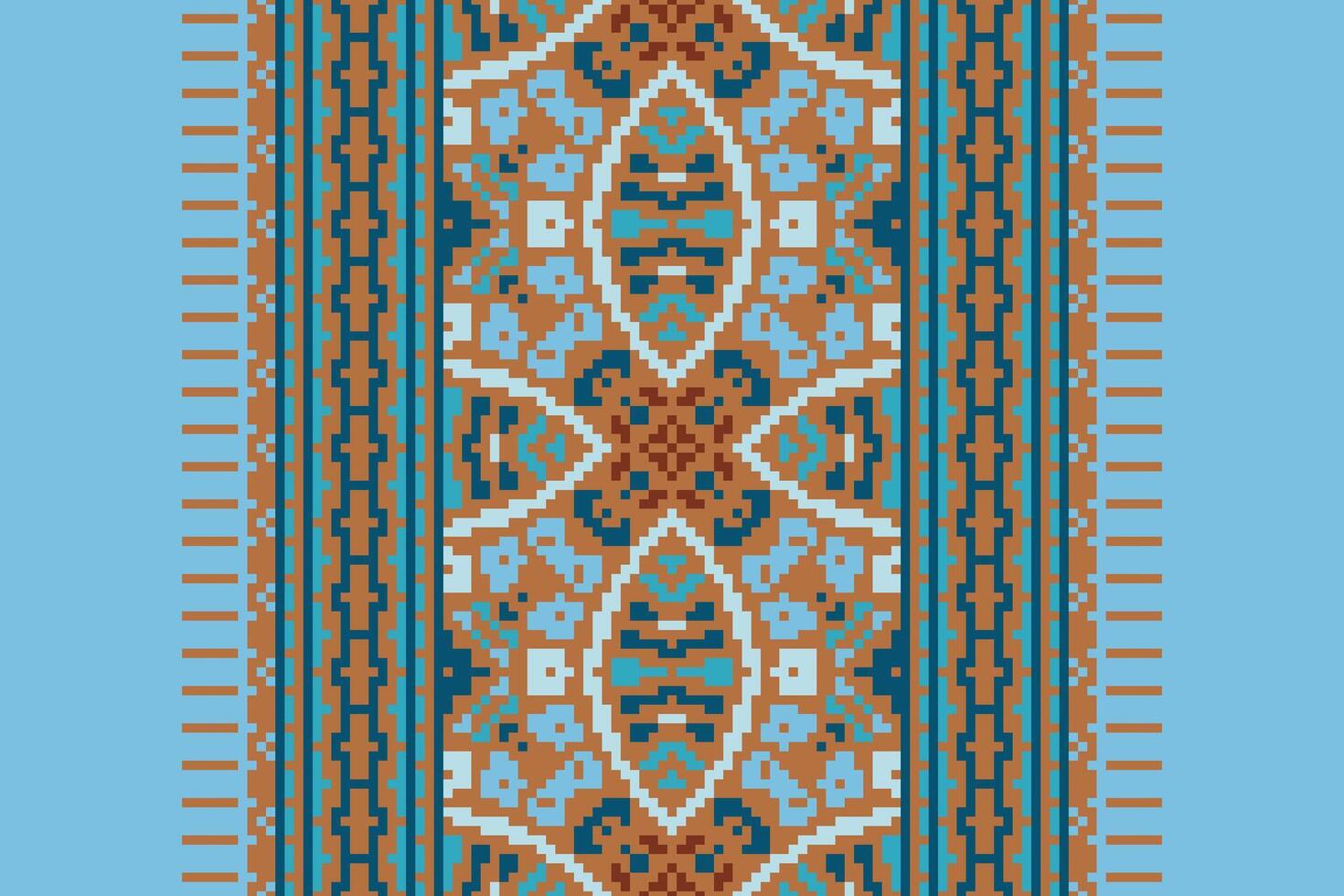 Banarasi Pattern Seamless Native American, Motif embroidery, Pixel Ikat embroidery Design for Print pattern vintage flower folk navajo patchwork pattern vector