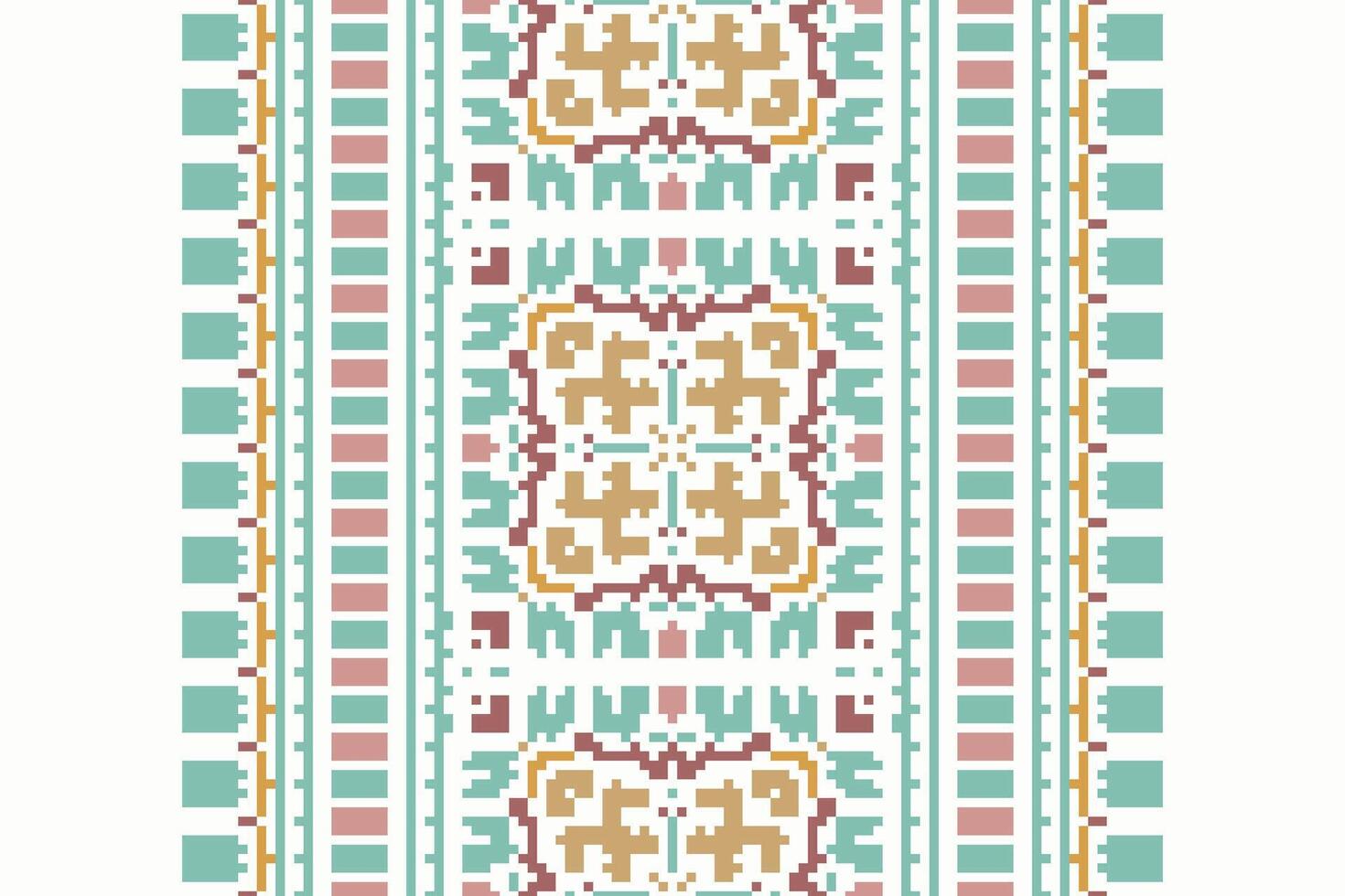 Banarasi Pattern Seamless Australian aboriginal pattern Motif embroidery, Pixel Ikat embroidery Design for Print tapestry floral kimono repeat pattern lacing spanish motif vector