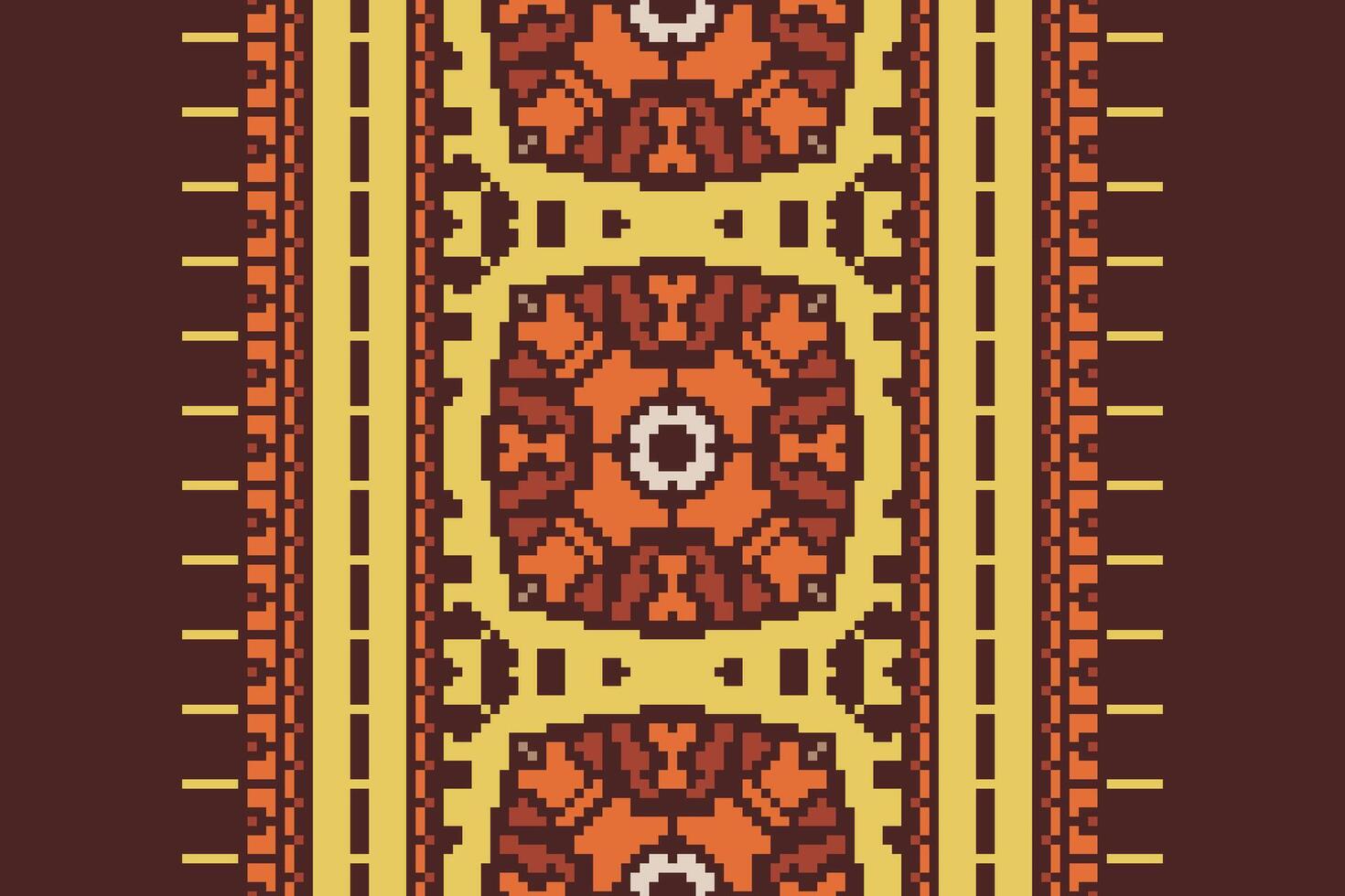 Banarasi Pattern Seamless Scandinavian pattern Motif embroidery, Pixel Ikat embroidery Design for Print lace pattern turkish ceramic ancient egypt art jacquard pattern vector