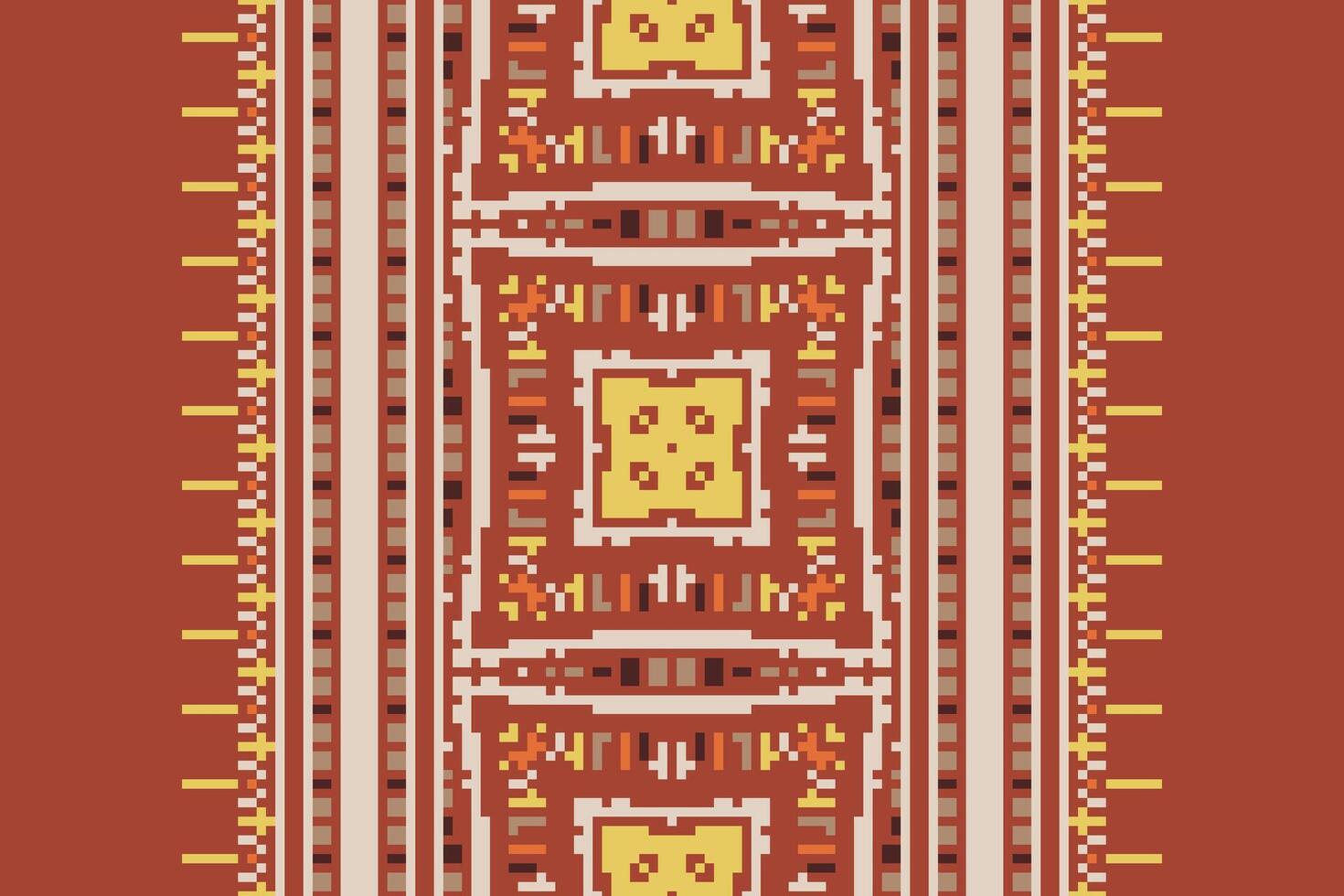 Banarasi Pattern Seamless Scandinavian pattern Motif embroidery, Pixel Ikat embroidery Design for Print kurta pattern mughal motifs tapestry pattern floral repeat vector