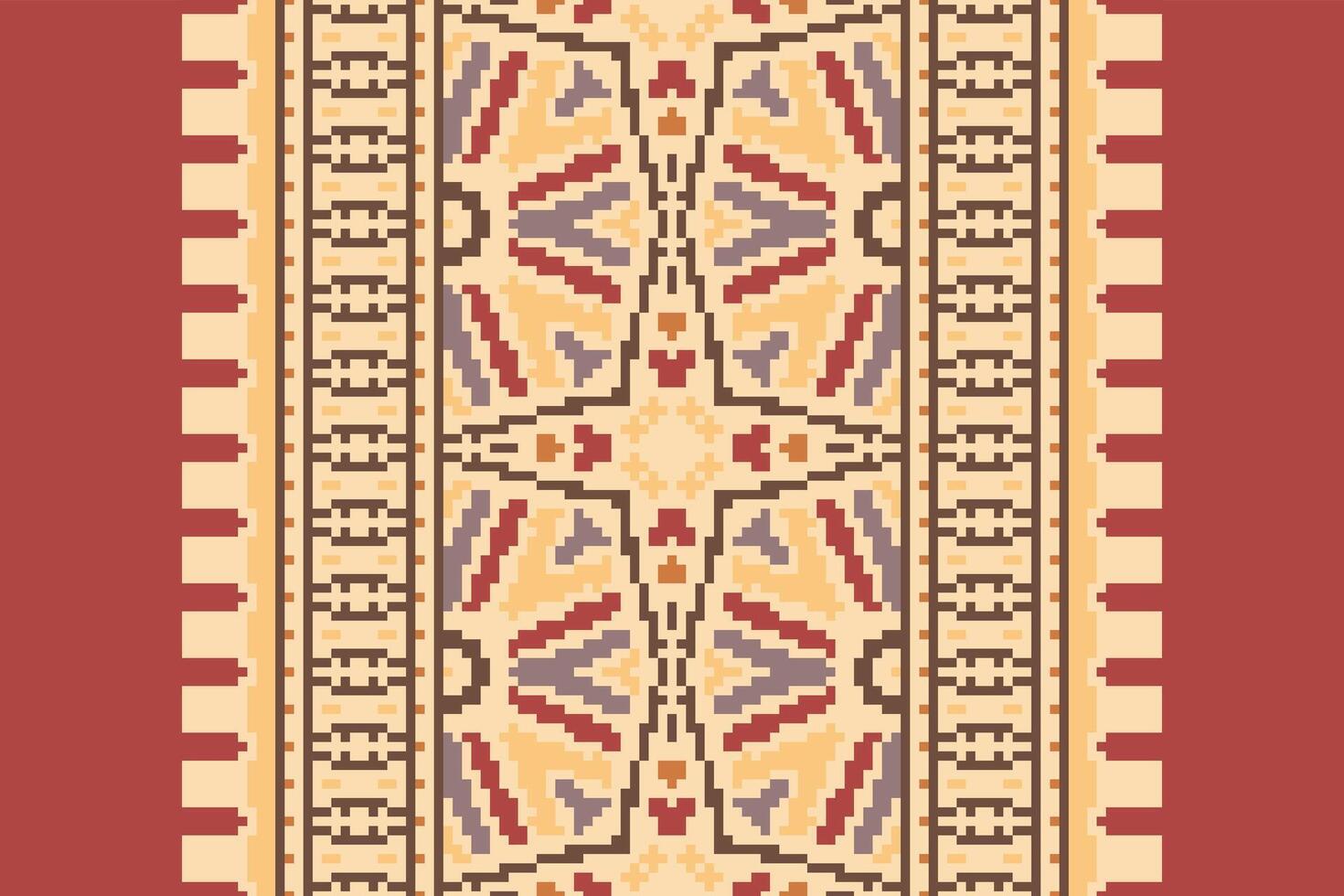 Kurti Pattern Seamless Scandinavian pattern Motif embroidery, Pixel Ikat embroidery Design for Print lace pattern turkish ceramic ancient egypt art jacquard pattern vector