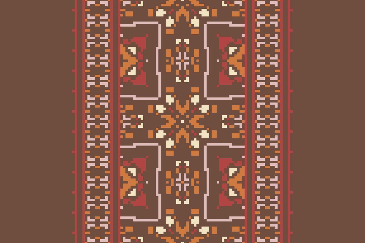 Ghagra Pattern Seamless Native American, Motif embroidery, Pixel Ikat embroidery Design for Print scandinavian pattern saree ethnic nativity gypsy pattern vector