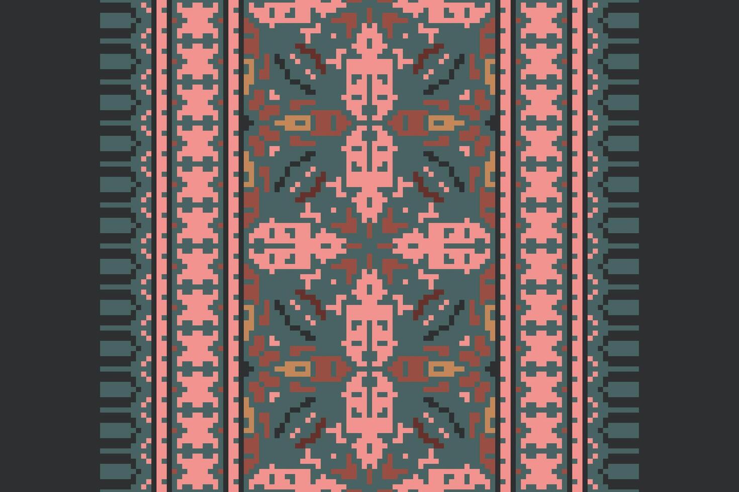 Ghagra Pattern Seamless Australian aboriginal pattern Motif embroidery, Pixel Ikat embroidery Design for Print indigenous art aboriginal art pattern floral kurti mughal border vector
