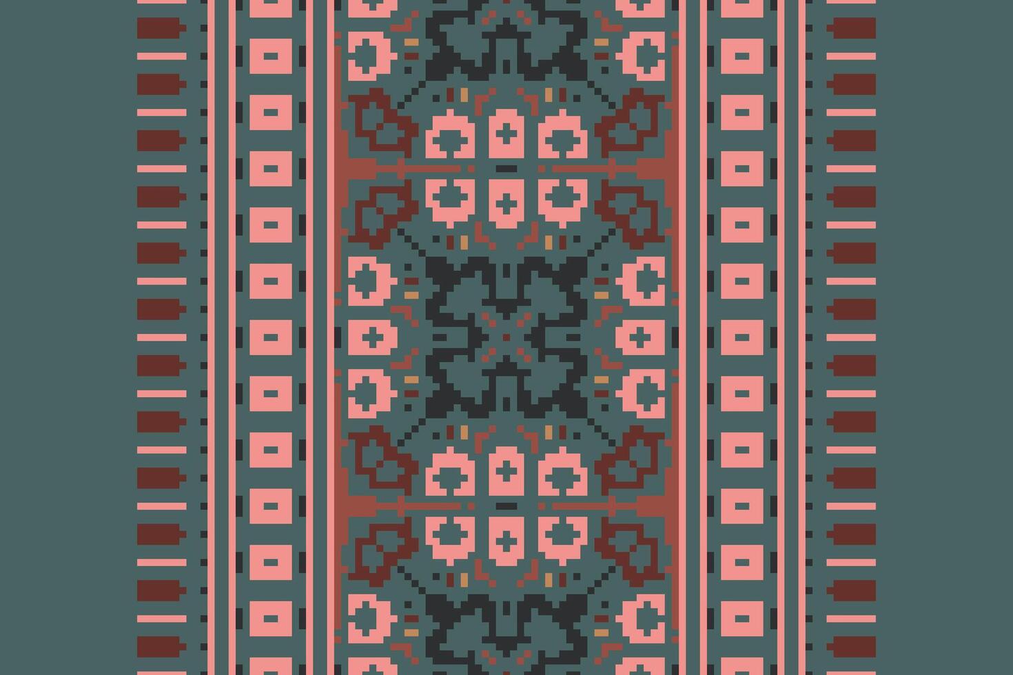 Ghagra Pattern Seamless Australian aboriginal pattern Motif embroidery, Pixel Ikat embroidery Design for Print australian curtain pattern geometric pillow model kurti mughal flowers vector