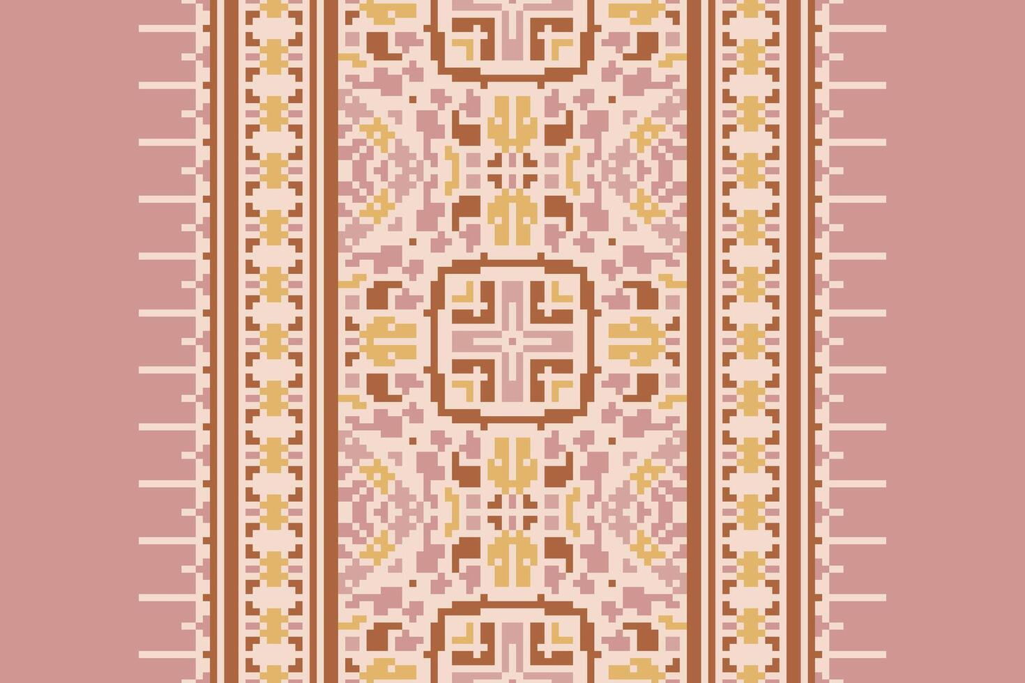 Ghagra Pattern Seamless Australian aboriginal pattern Motif embroidery, Pixel Ikat embroidery Design for Print pattern vintage flower folk navajo patchwork pattern vector