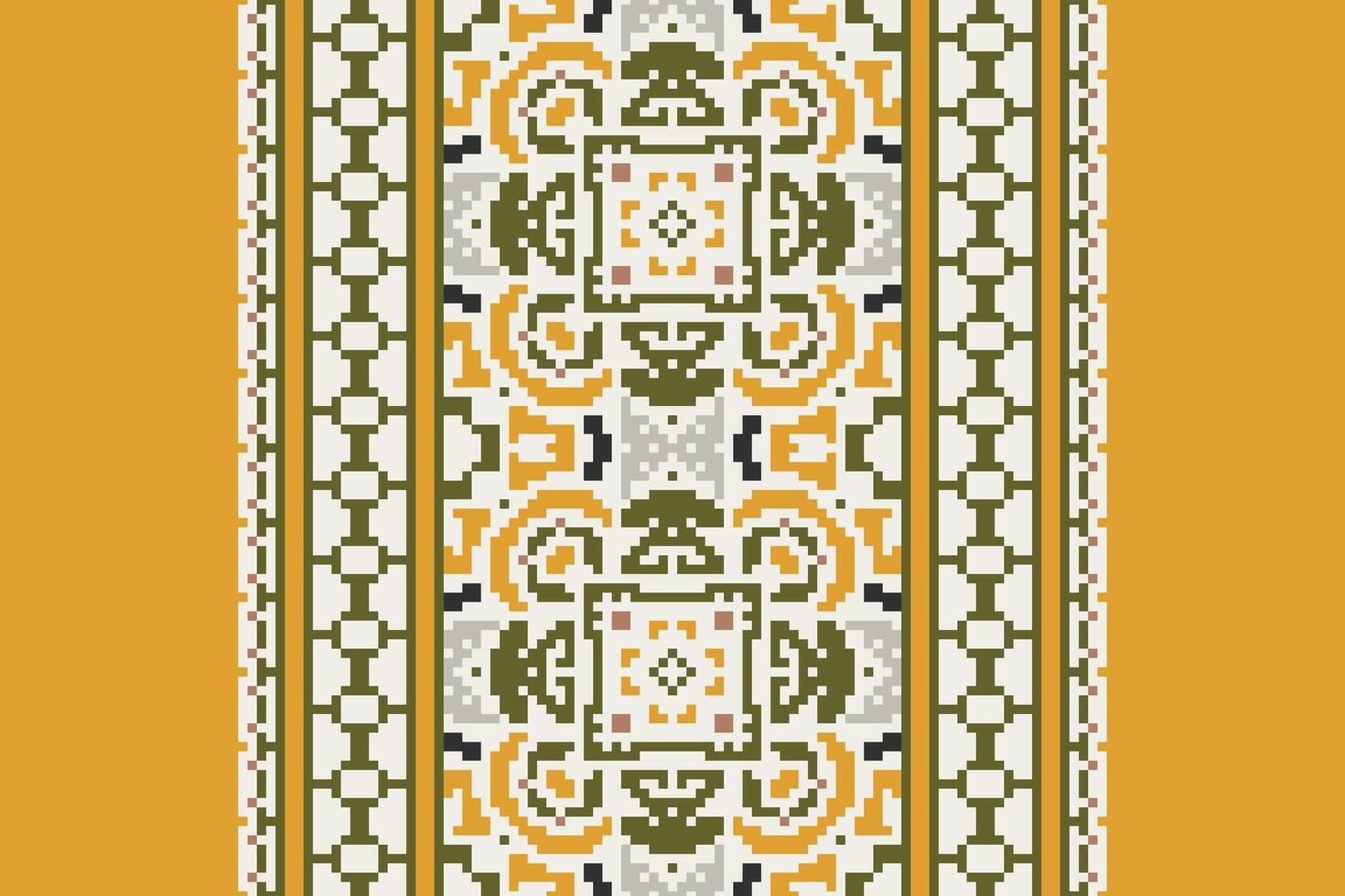 Ghagra Pattern Seamless Scandinavian pattern Motif embroidery, Pixel Ikat embroidery Design for Print scandinavian pattern saree ethnic nativity gypsy pattern vector