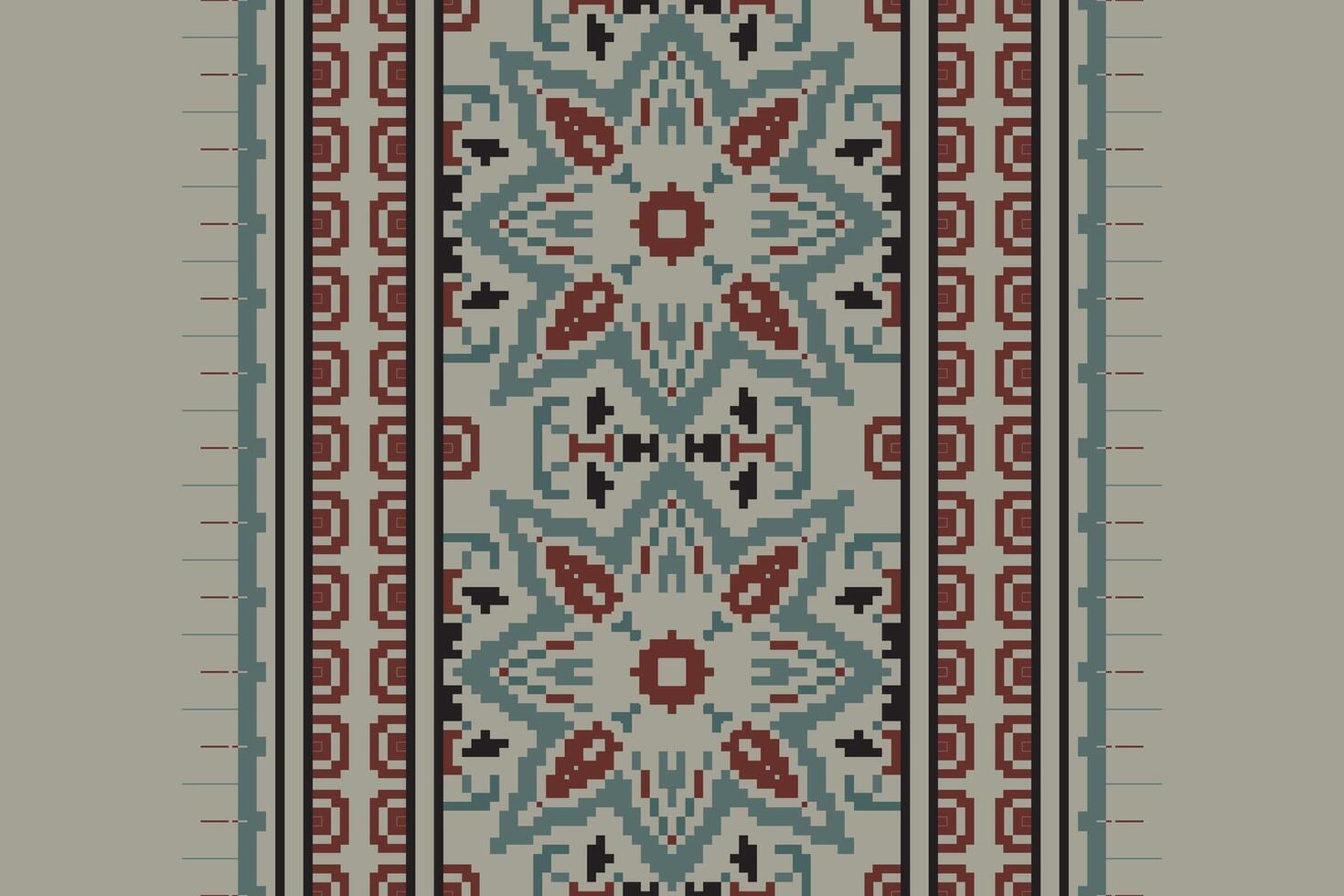 Ghagra Pattern Seamless Mughal architecture Motif embroidery, Pixel Ikat embroidery Design for Print australian curtain pattern geometric pillow model kurti mughal flowers vector