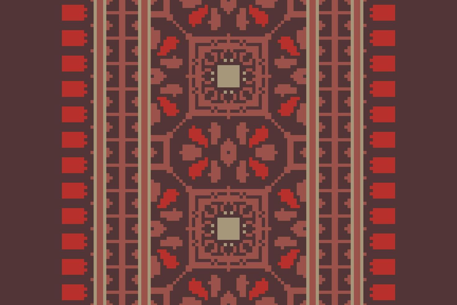 Ghagra Pattern Seamless Scandinavian pattern Motif embroidery, Pixel Ikat embroidery Design for Print scarf hijab pattern kerchief Pixel Ikat Silk kurti model mughal patterns vector