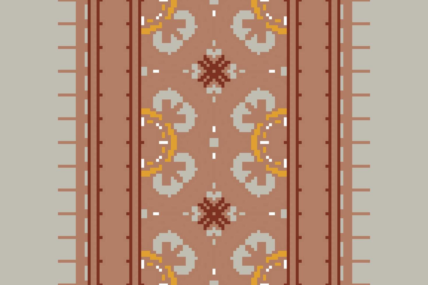 Ghagra Pattern Seamless Scandinavian pattern Motif embroidery, Pixel Ikat embroidery Design for Print tapestry floral kimono repeat pattern lacing spanish motif vector