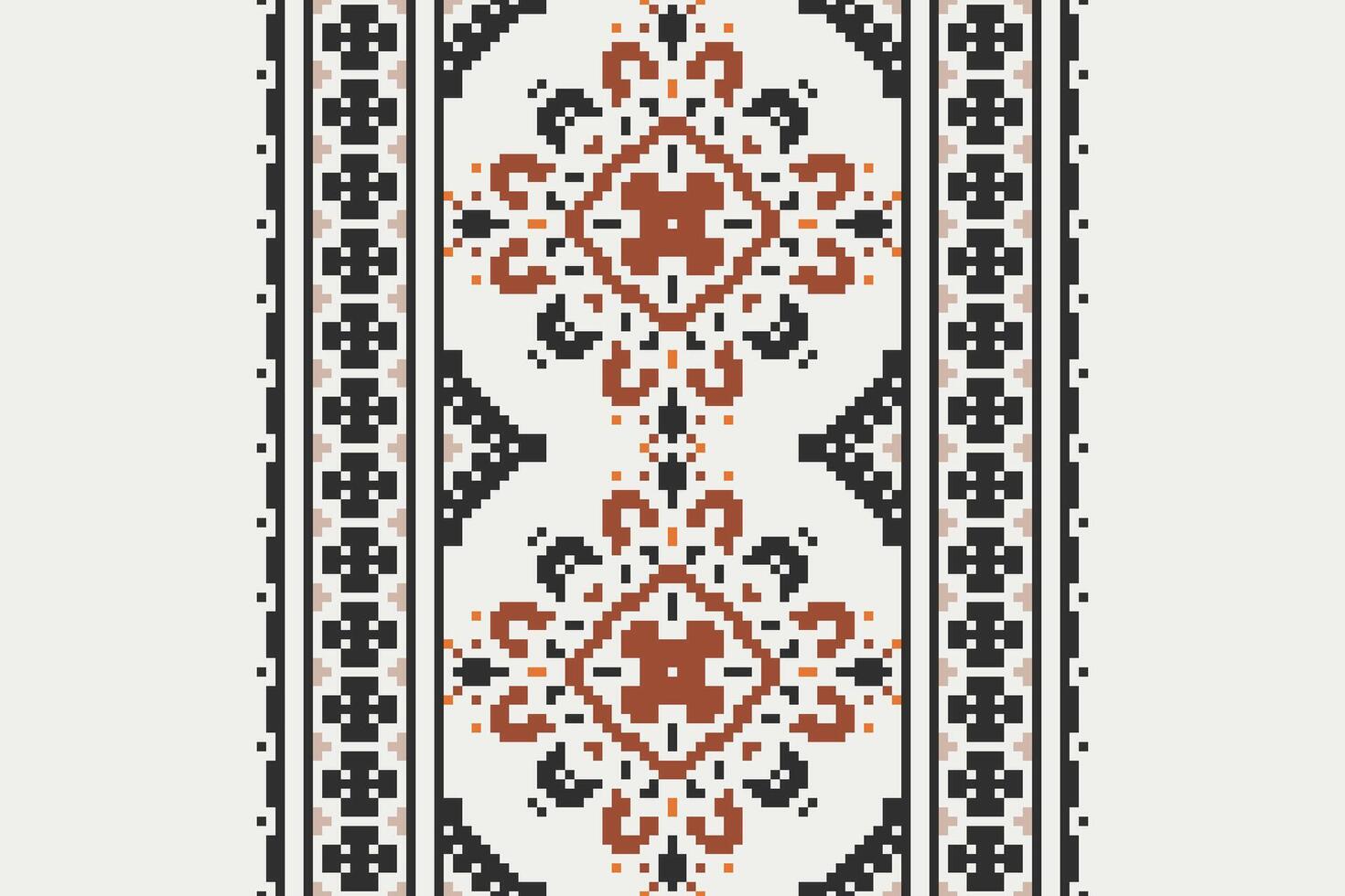 Motif folklore pattern Seamless Native American, Motif embroidery, Pixel Ikat embroidery Design for Print jacquard slavic pattern folklore pattern kente arabesque vector
