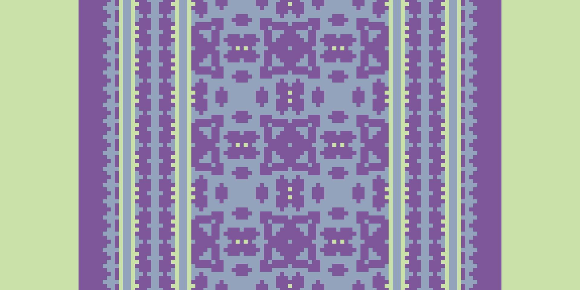 Nordic pattern Seamless Scandinavian pattern Motif embroidery, Pixel Ikat embroidery Design for Print tapestry floral kimono repeat pattern lacing spanish motif vector
