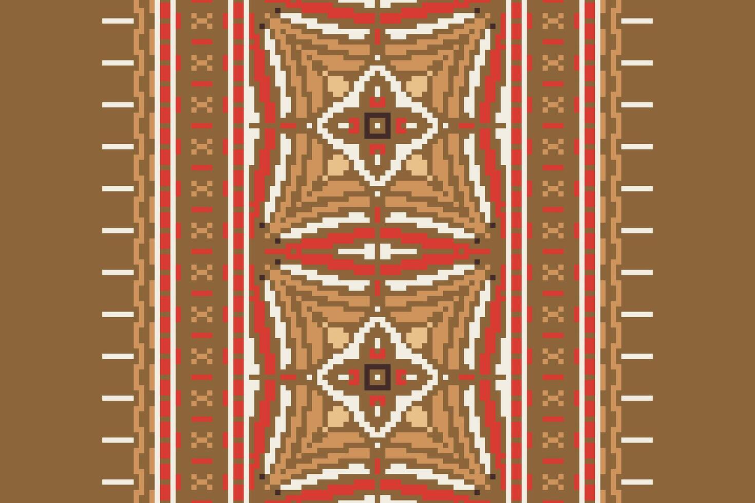 Motif folklore pattern Seamless Bandana print silk Motif embroidery, Pixel Ikat embroidery Design for Print scarf hijab pattern kerchief Pixel Ikat Silk kurti model mughal patterns vector