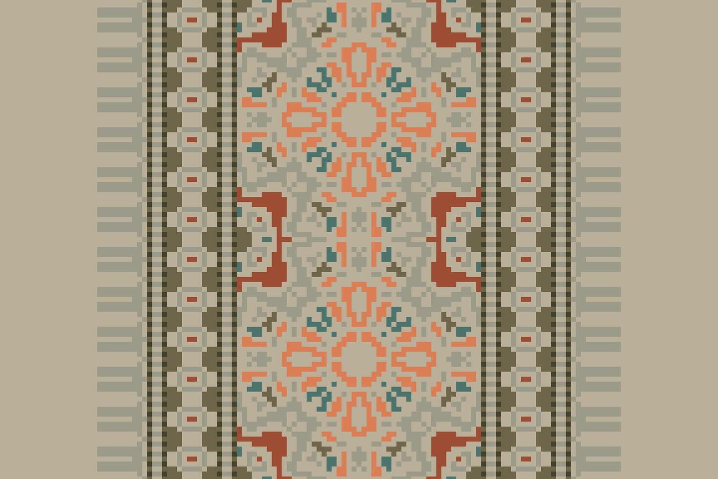 Motif folklore pattern Seamless Australian aboriginal pattern Motif embroidery, Pixel Ikat embroidery Design for Print 60s paisley tie dye damascus ornament rugs hipster kurta pajama vector