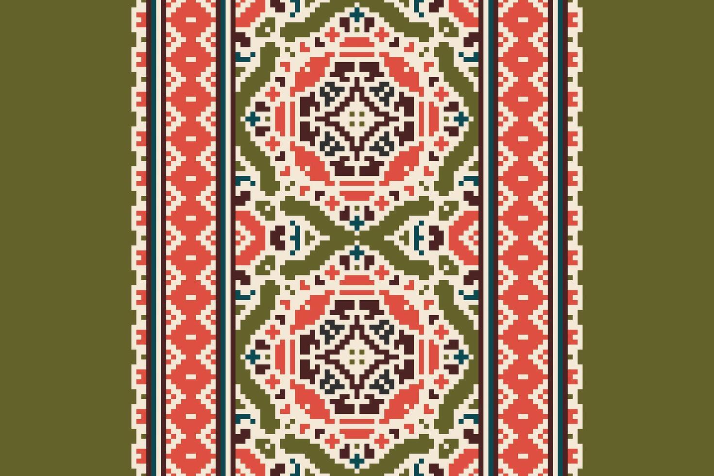 Motif folklore pattern Seamless Australian aboriginal pattern Motif embroidery, Pixel Ikat embroidery Design for Print kurta pattern mughal motifs tapestry pattern floral repeat vector