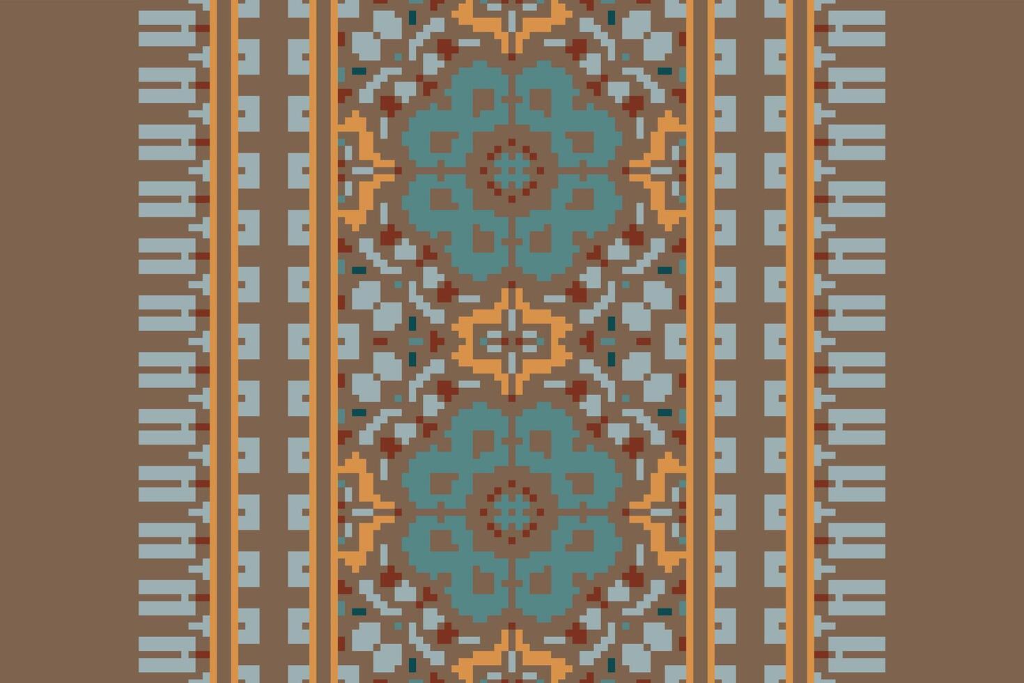 Motif folklore pattern Seamless Australian aboriginal pattern Motif embroidery, Pixel Ikat embroidery Design for Print scandinavian pattern saree ethnic nativity gypsy pattern vector