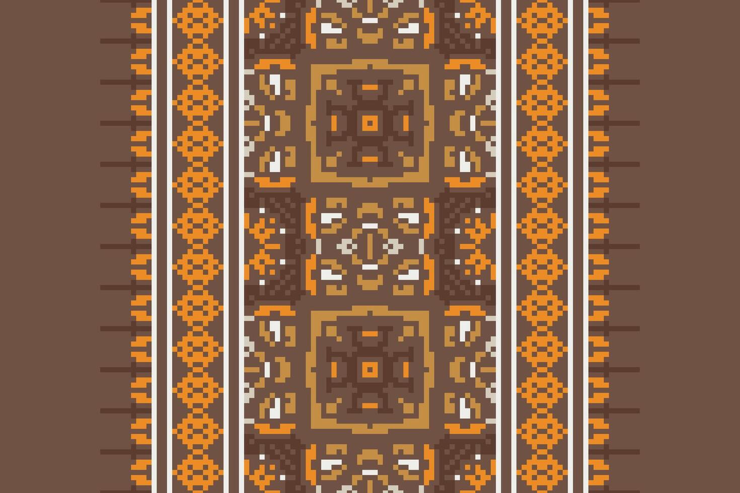 Motif folklore pattern Seamless Mughal architecture Motif embroidery, Pixel Ikat embroidery Design for Print scarf hijab pattern kerchief Pixel Ikat Silk kurti model mughal patterns vector
